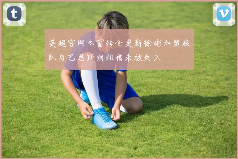 英超官网冬窗转会更新徐彬加盟狼队与巴恩斯利租借未被列入